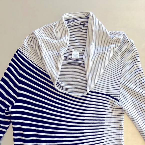 ⭐️Alison Sheri⭐️Asymmetrical Stripes Sweater - Picture 5 of 8